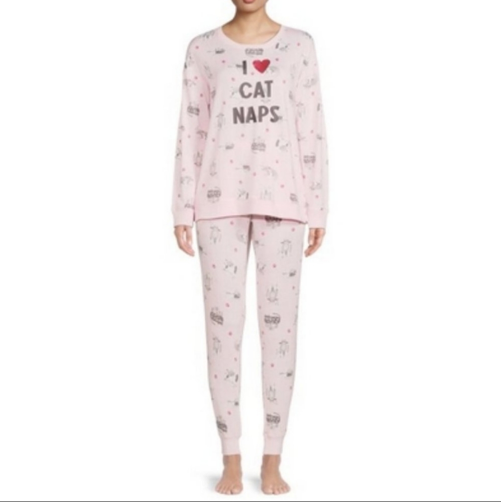 Secret Treasures "I ❤️ Cat Naps" Pajama Set